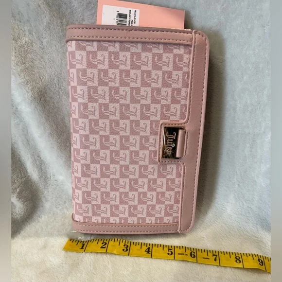 Juicy Couture Pink Diamond “Miss Juicy” Pouch Wristlet – Gold Hardware - Picture 6 of 7